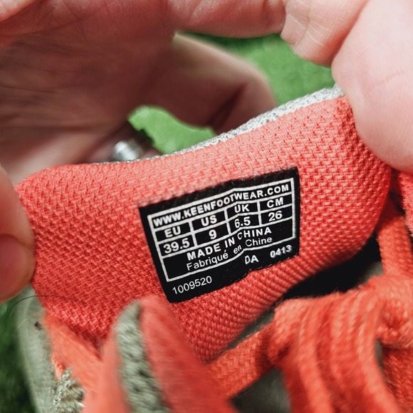 KEEN A86 TR Grey Peach Mesh Athletic Trail Running Shoes Womens Size 9 - Picture 9 of 9